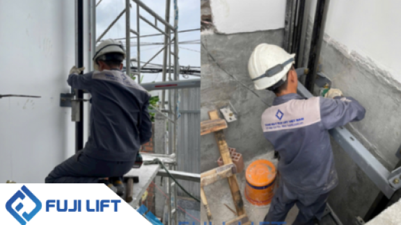 Công trình thang máy gia đình tại Vĩnh Long