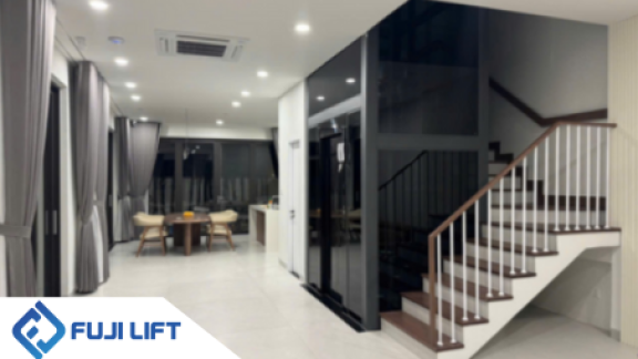Hoàn thiện thi công thang máy cho nhà riêng tại KĐT Vinhomes Thủ Đức