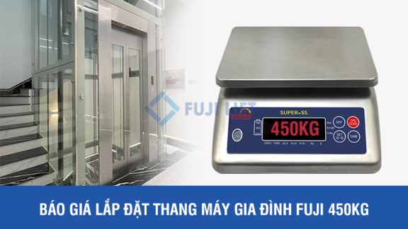 Báo Giá Lắp Đặt Thang Máy Gia Đình Fuji 450KG