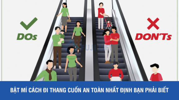 Bật mí cách đi thang cuốn an toàn nhất định bạn phải biết