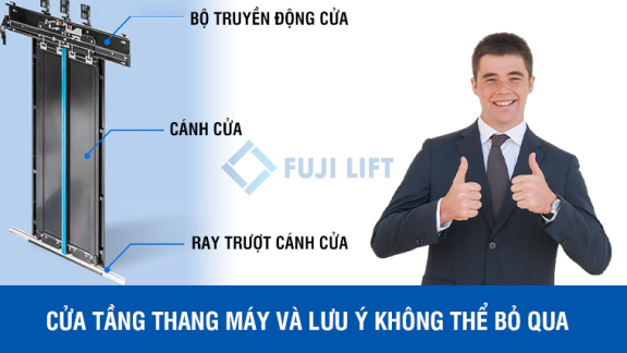 Cửa tầng thang máy và lưu ý không thể bỏ qua