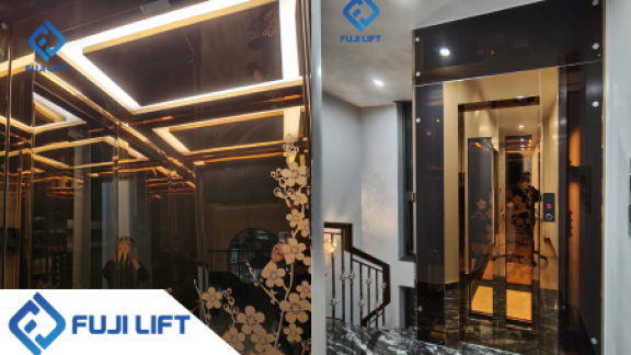 Lắp Đặt Thang Máy Kính 450kg Inox Gương Đồng – Đường Nguyễn Văn Đừng, Quận 5