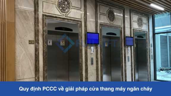 Quy định PCCC về giải pháp cửa thang máy ngăn cháy