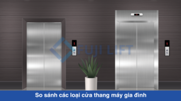 So sánh các loại cửa thang máy gia đình