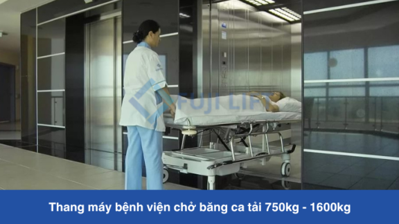 Thang máy bệnh viện chở băng ca tải 750kg - 1600kg