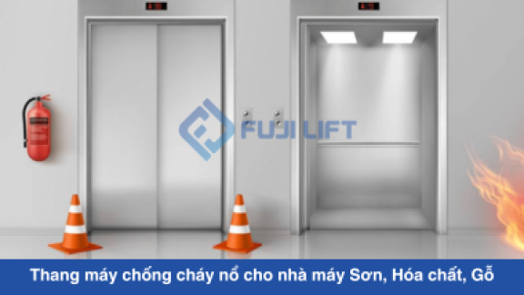 Giải pháp thang máy chống cháy nổ cho nhà máy Sơn, Hóa chất, Gỗ