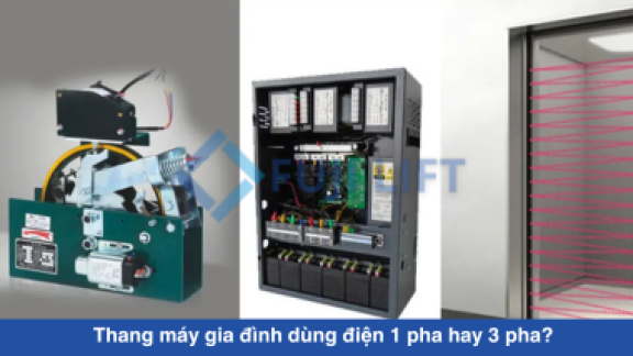 Thang máy gia đình dùng điện 1 pha hay 3 pha?
