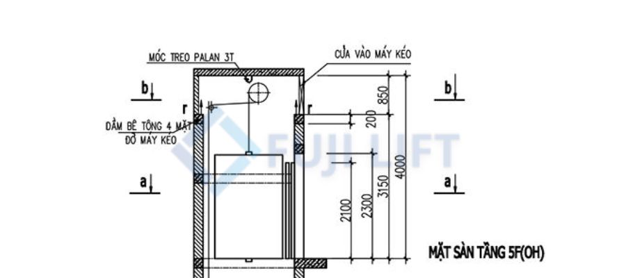 Quy định kích thước diện tích thang máy chung cư